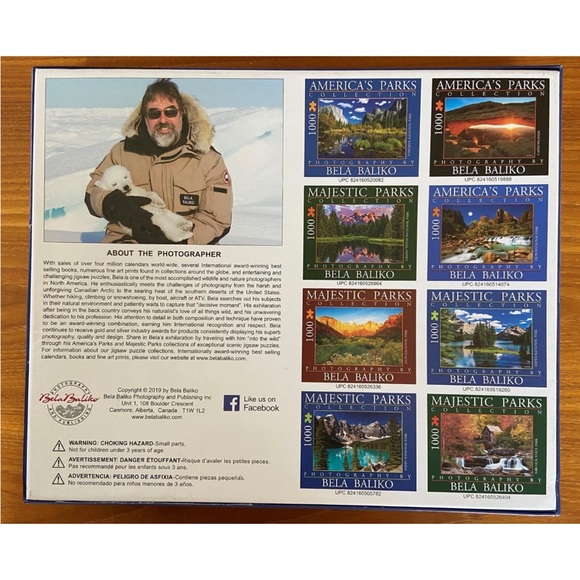 🆕 MAJESTIC PARKS Jigsaw Puzzle Yosemite National Park Bela Baliko 1000 Piece NIB - Picture 8 of 8